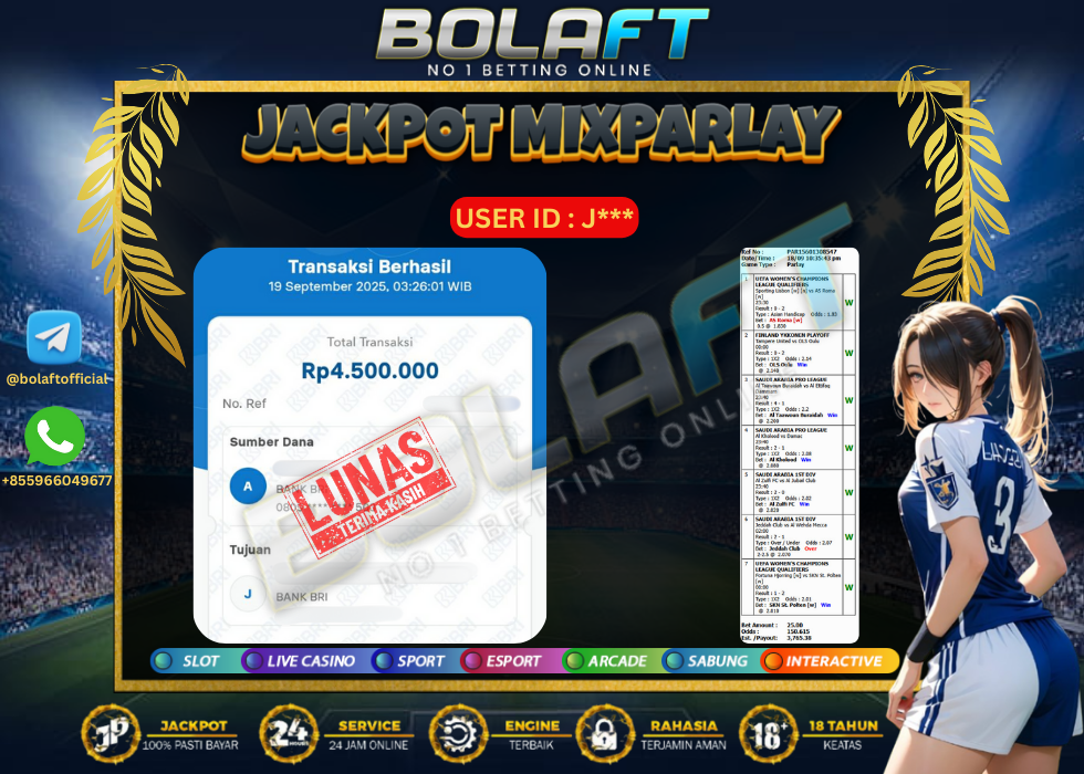 BOLAFT JACKPOT MIXPARLAY
