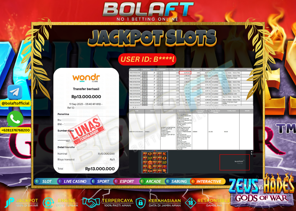 BOLAFT JACKPOT GAME SLOT