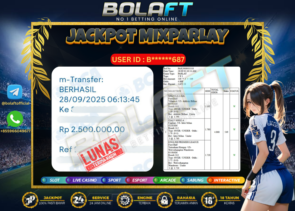 BOLAFT JACKPOT MIXPARLAY
