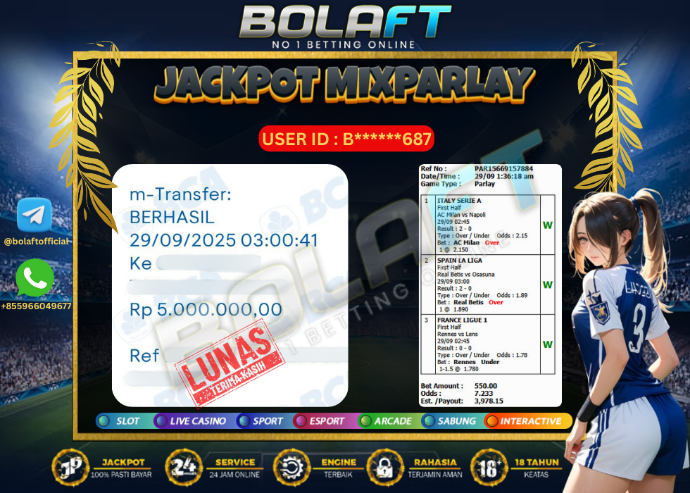 BOLAFT JACKPOT MIXPARLAY