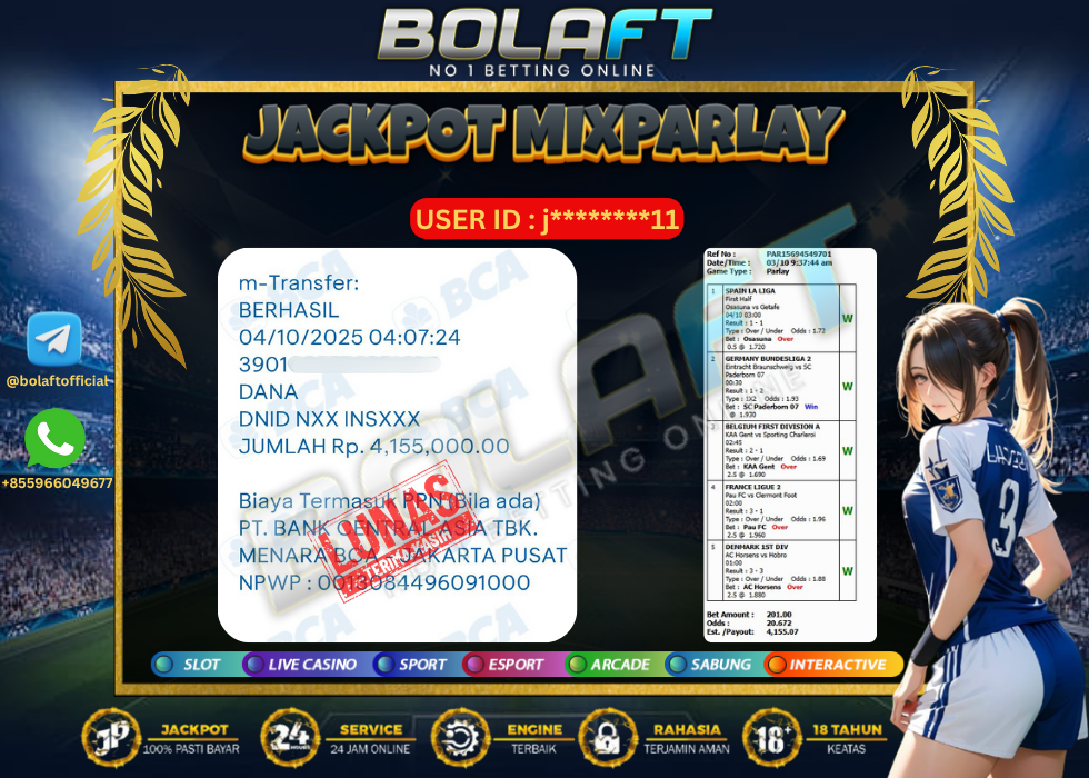BOLAFT JACKPOT MIXPARLAY