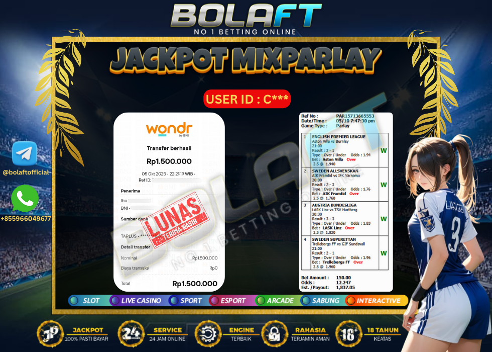 BOLAFT JACKPOT MIXPARLAY