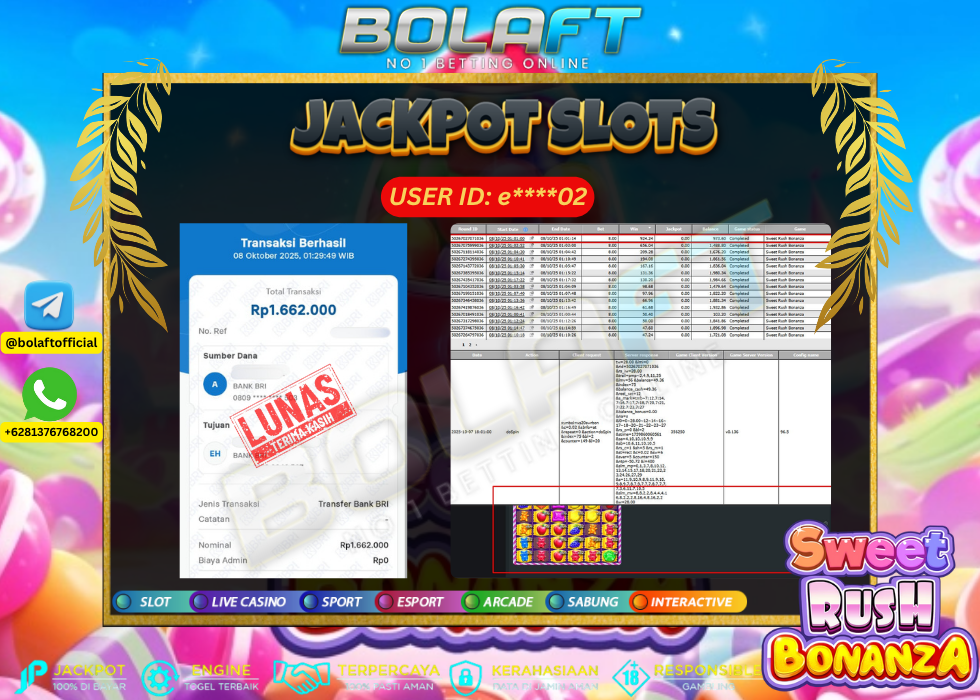 BOLAFT JACKPOT GAME SLOT