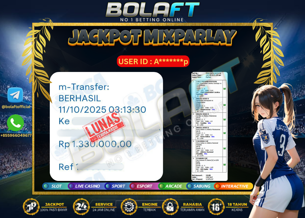BOLAFT JACKPOT MIXPARLAY
