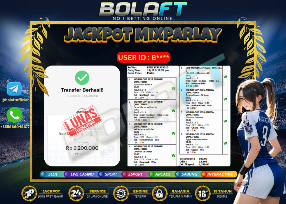 BOLAFT JACKPOT MIXPARLAY