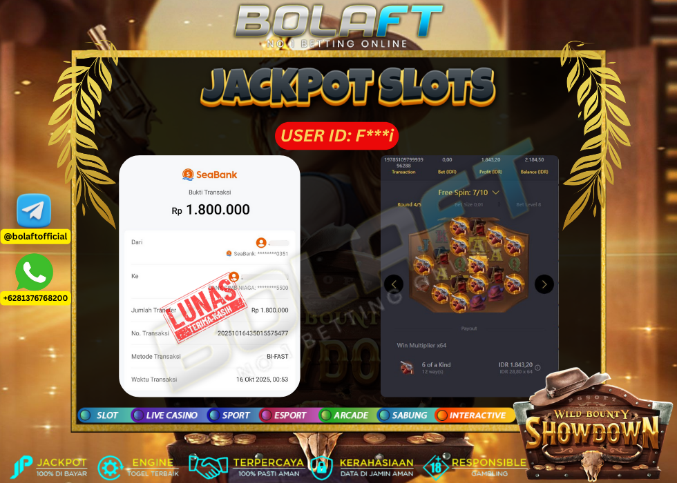 BOLAFT JACKPOT GAME SLOT
