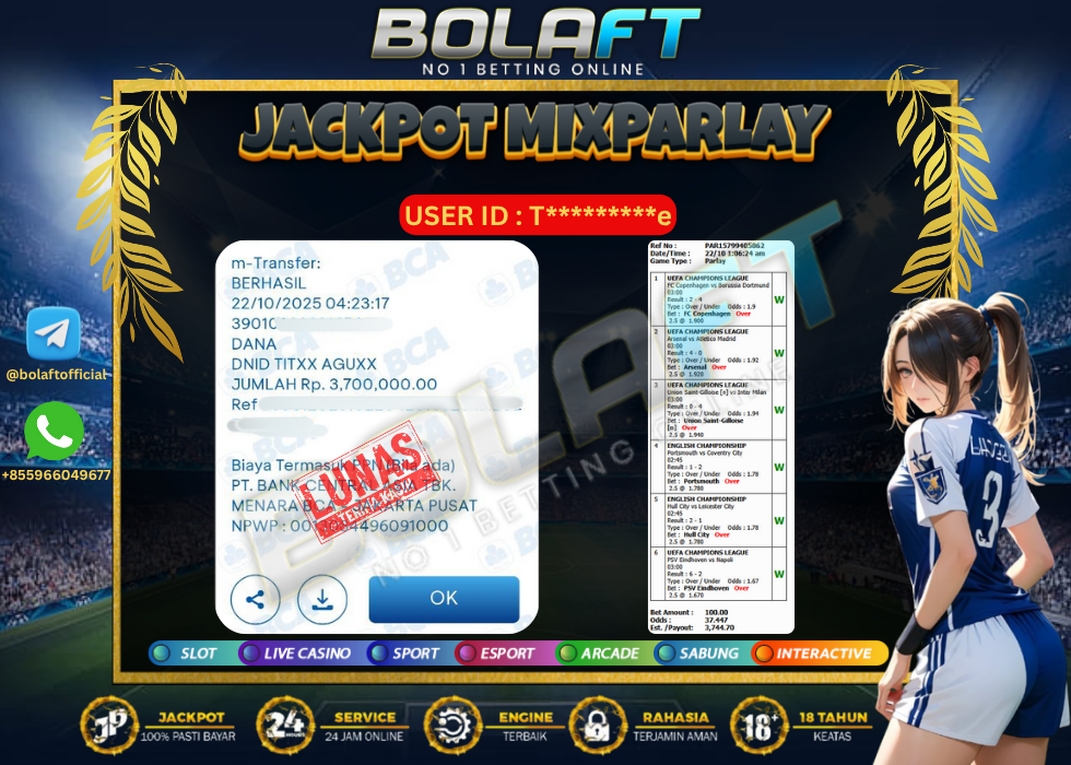 BOLAFT JACKPOT MIXPARLAY