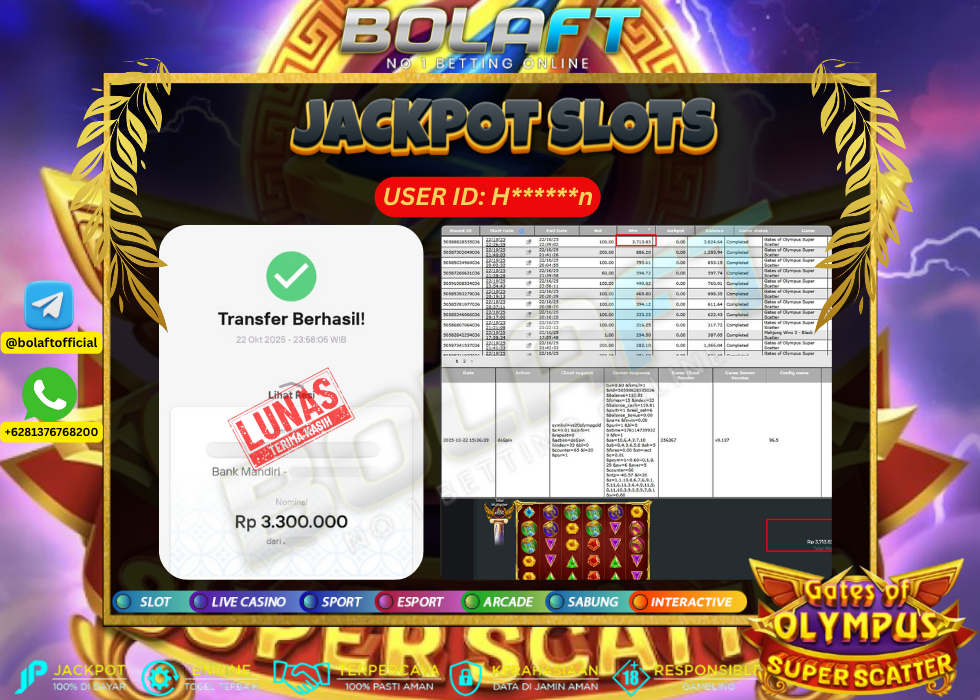 BOLAFT JACKPOT GAME SLOT