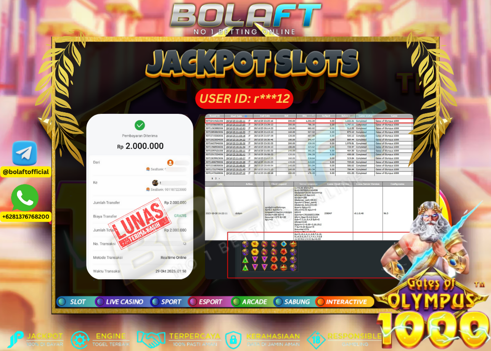 BOLAFT JACKPOT GAME SLOT