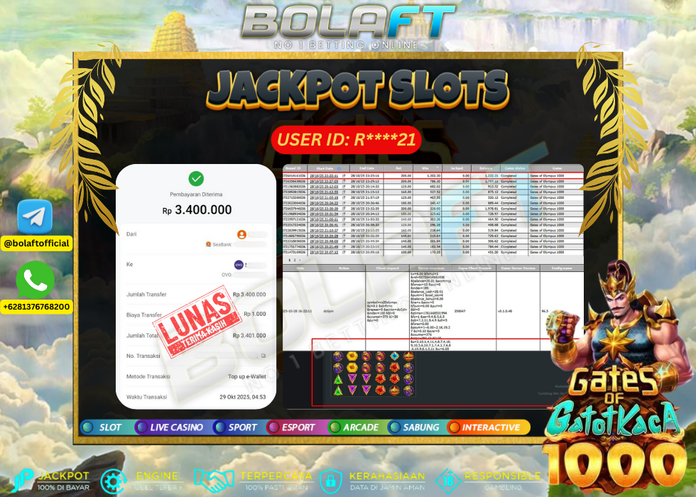 BOLAFT JACKPOT GAME SLOT