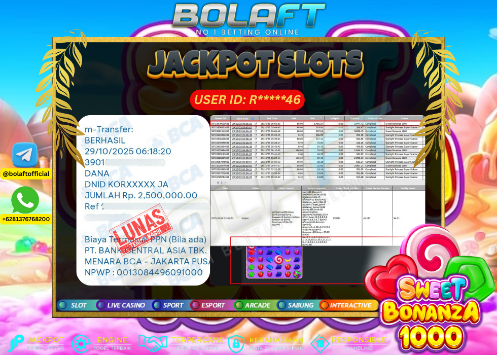 BOLAFT JACKPOT GAME SLOT