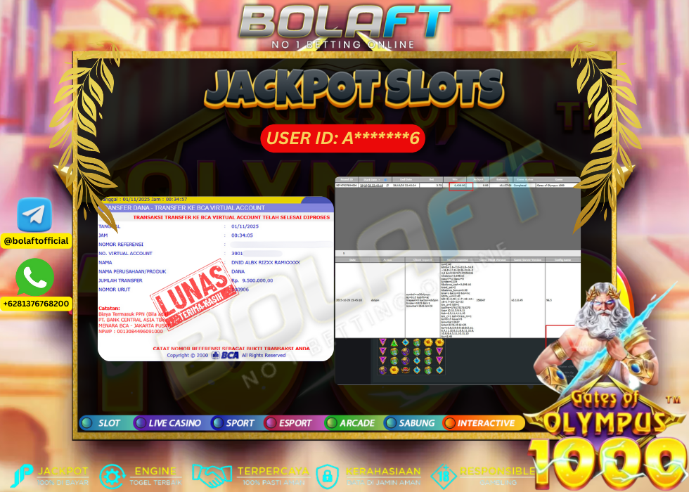 BOLAFT JACKPOT GAME SLOT