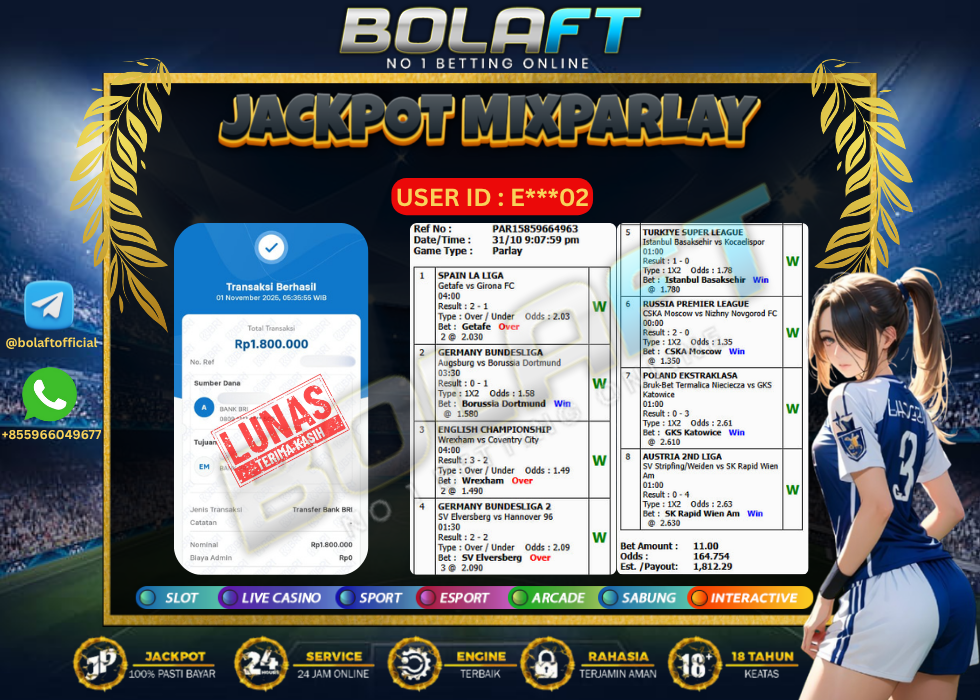BOLAFT JACKPOT MIXPARLAY