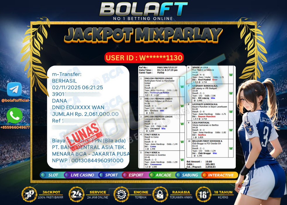 BOLAFT JACKPOT MIXPARLAY