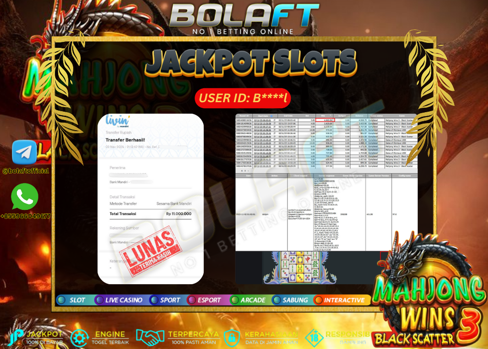 BOLAFT JACKPOT GAME SLOT