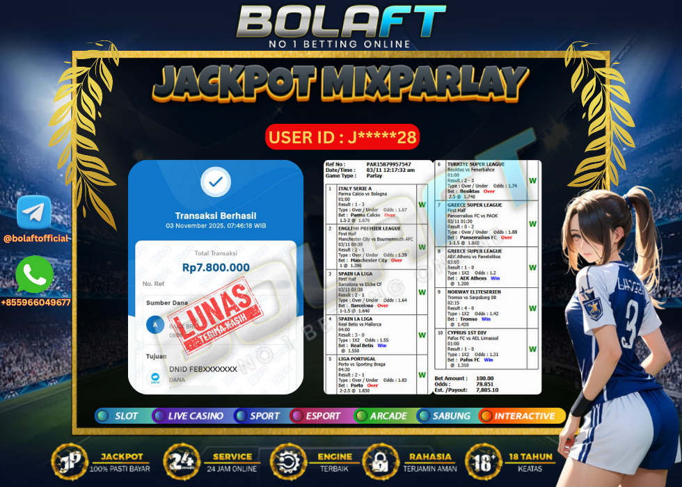 BOLAFT JACKPOT MIXPARLAY