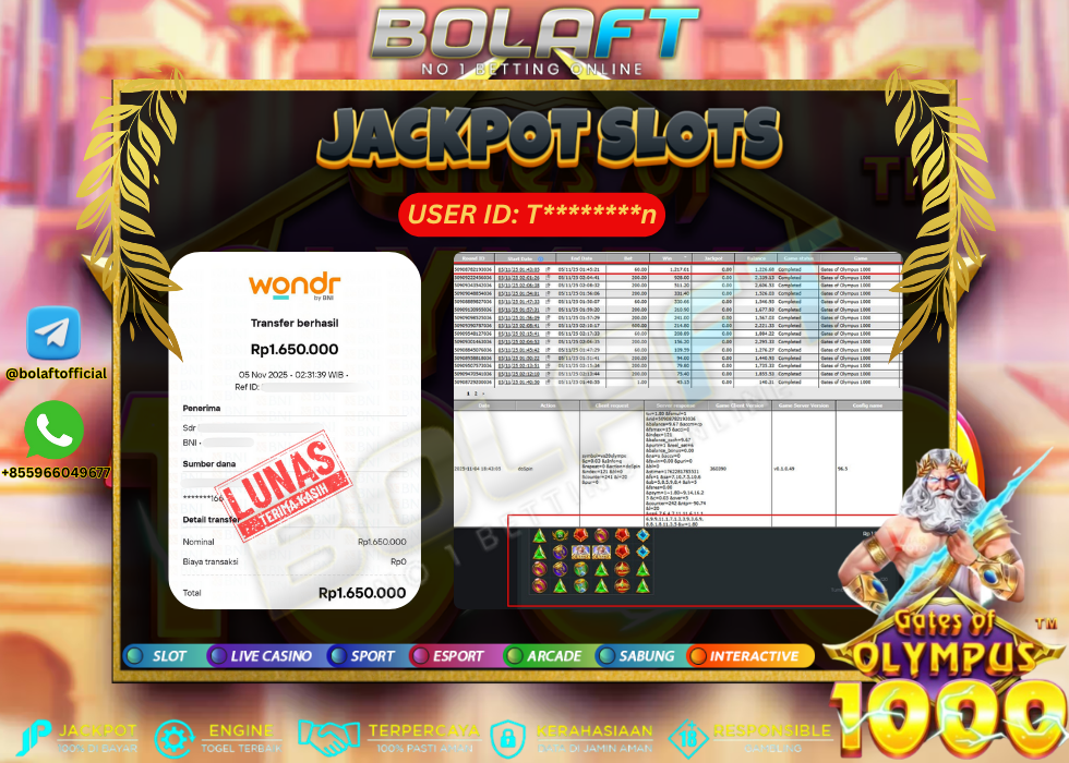 BOLAFT JACKPOT GAME SLOT