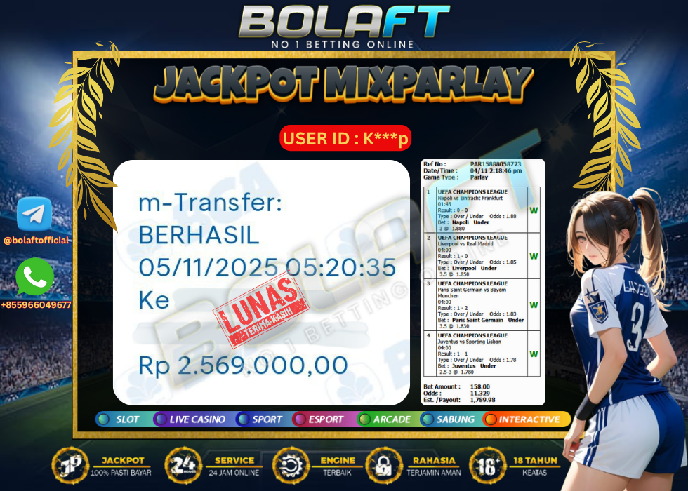 BOLAFT JACKPOT MIXPARLAY