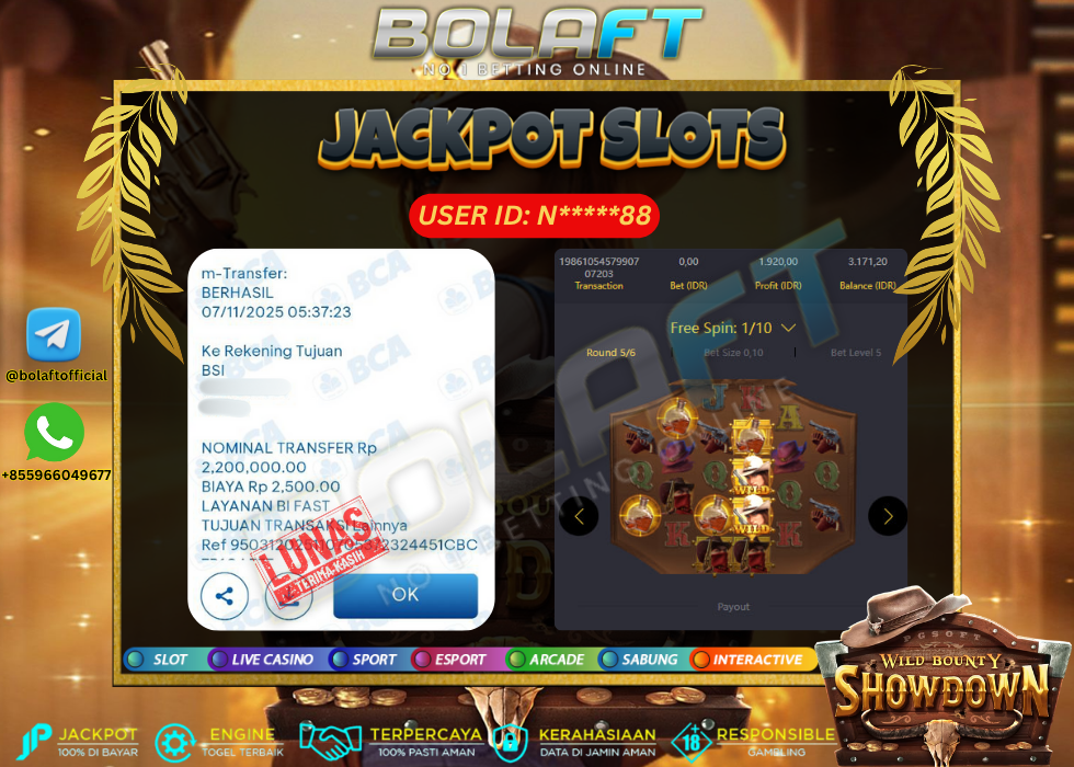 BOLAFT JACKPOT GAME SLOT