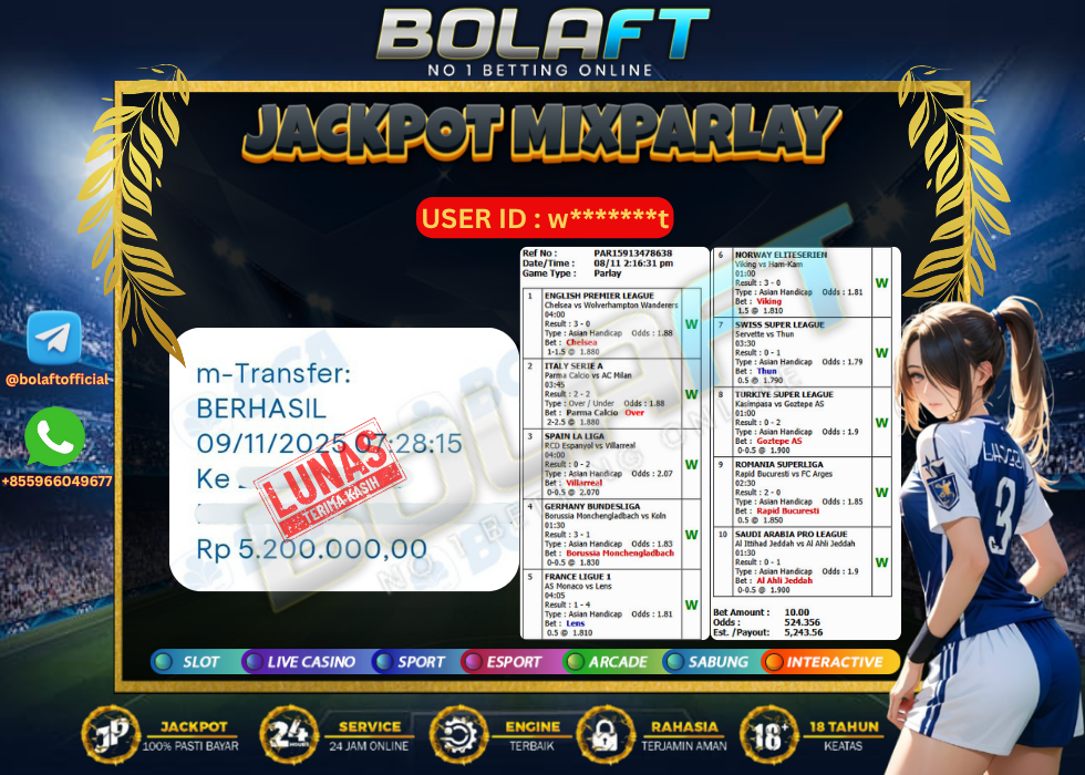 BOLAFT JACKPOT MIXPARLAY
