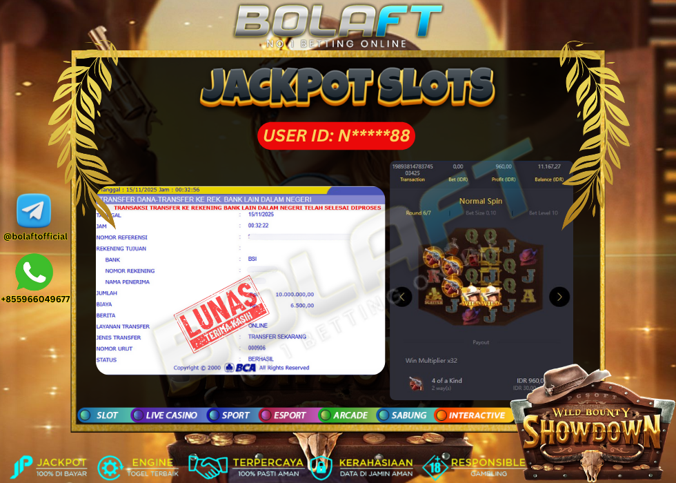 BOLAFT JACKPOT GAME SLOT