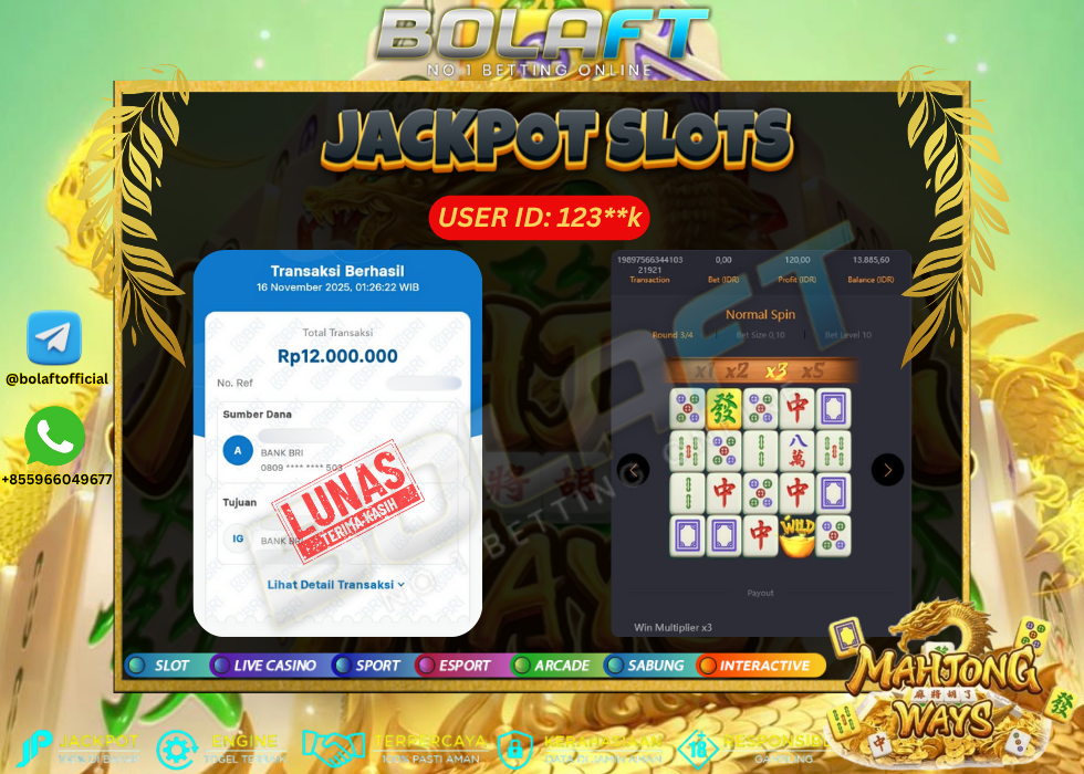 BOLAFT JACKPOT GAME SLOT