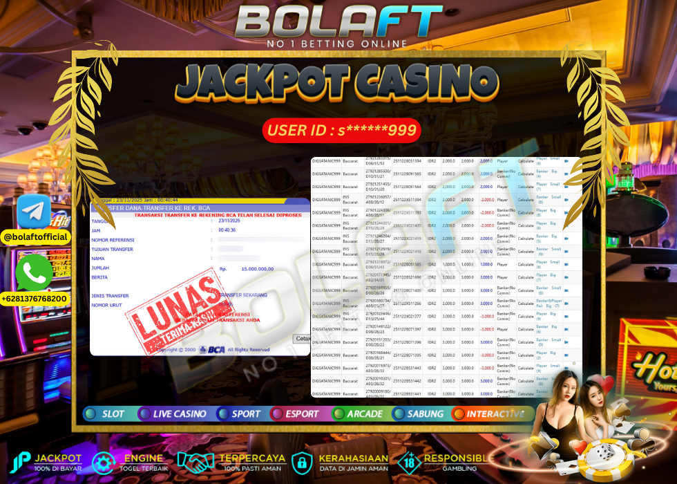 BOLAFT JACKPOT CASINO