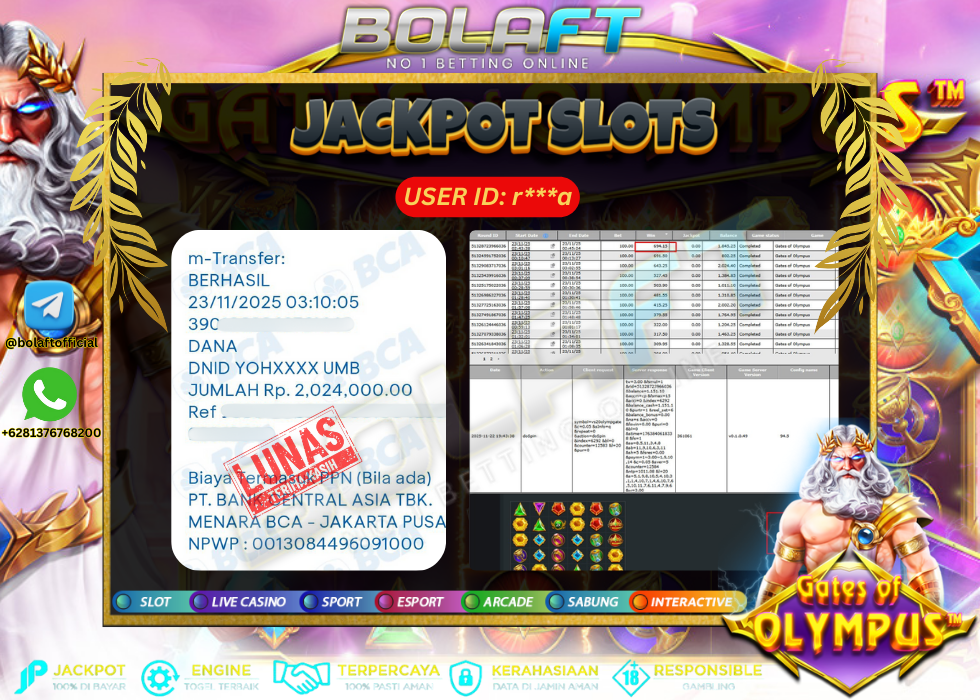 BOLAFT JACKPOT GAME SLOT
