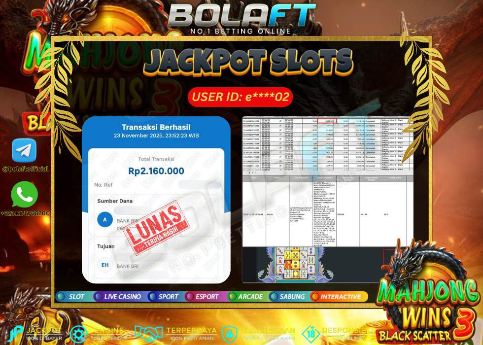 BOLAFT JACKPOT GAME SLOT