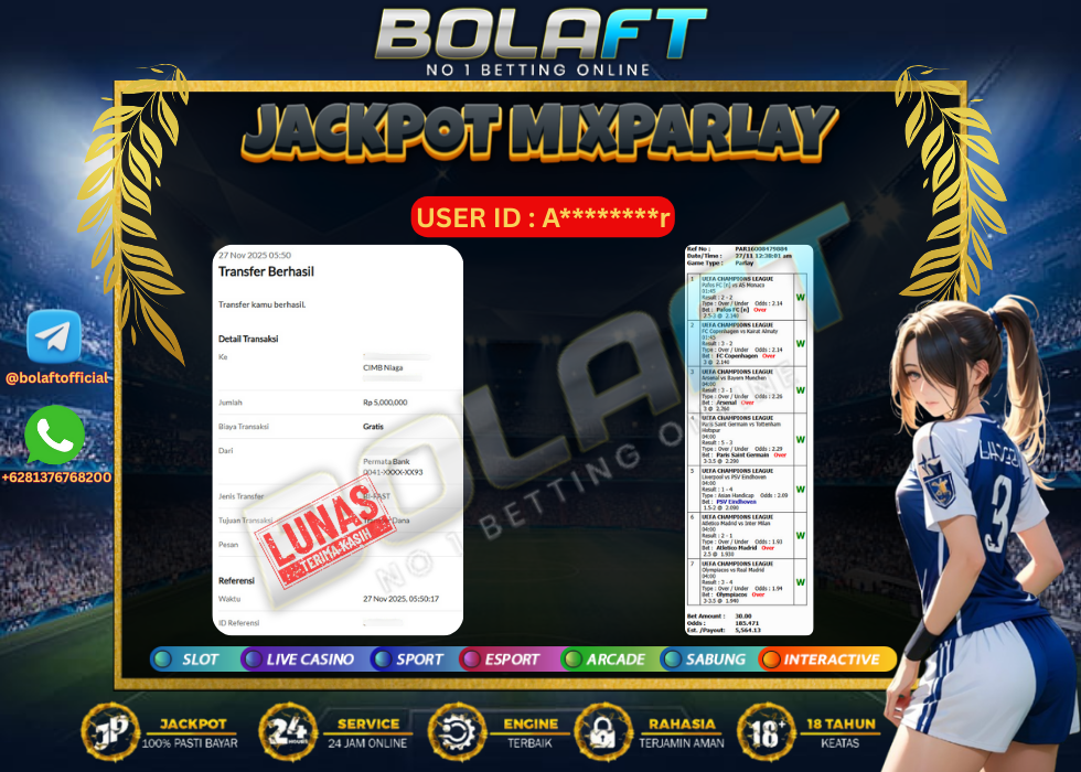 BOLAFT JACKPOT MIXPARLAY