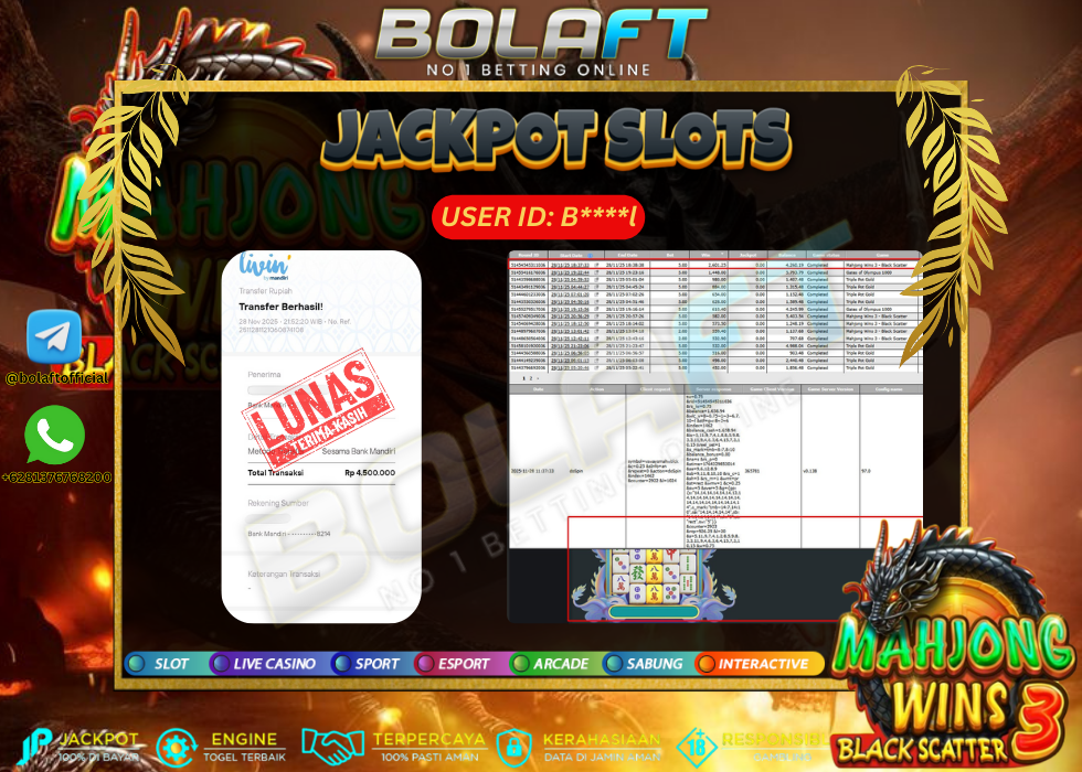BOLAFT JACKPOT GAME SLOT