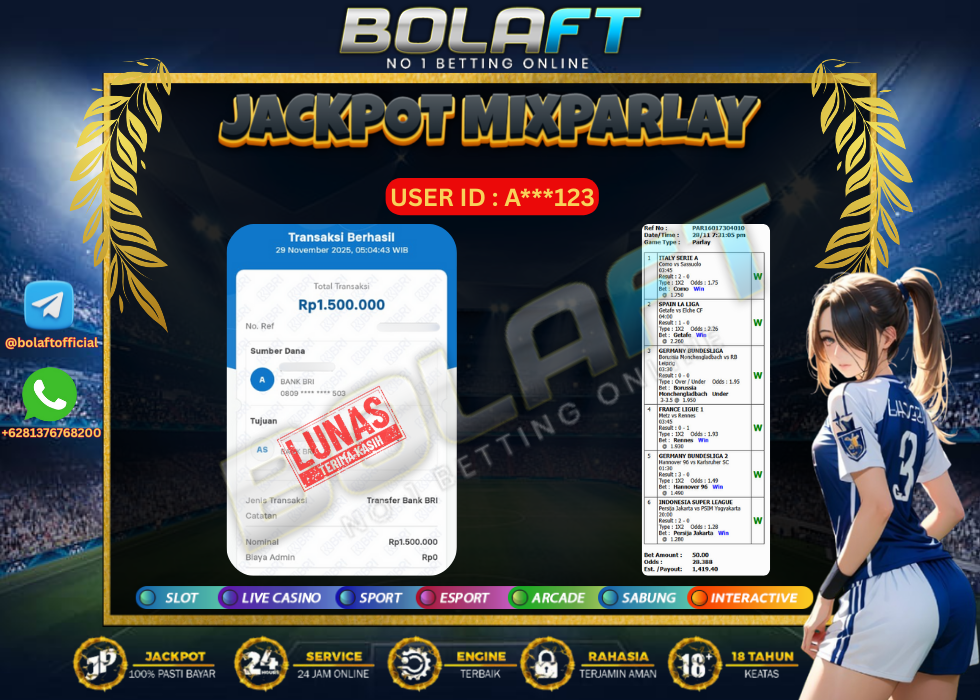 BOLAFT JACKPOT MIXPARLAY
