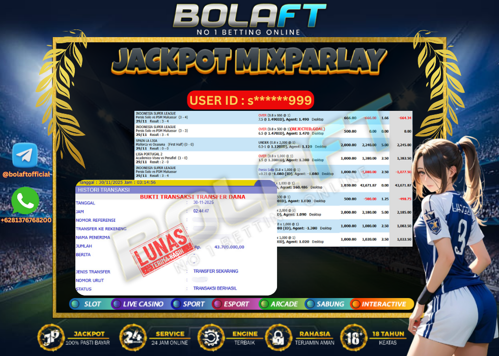 BOLAFT JACKPOT MIXPARLAY