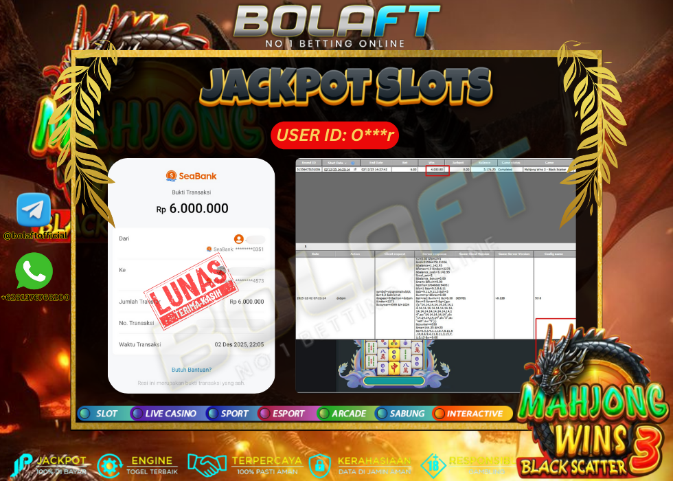 BOLAFT JACKPOT GAME SLOT