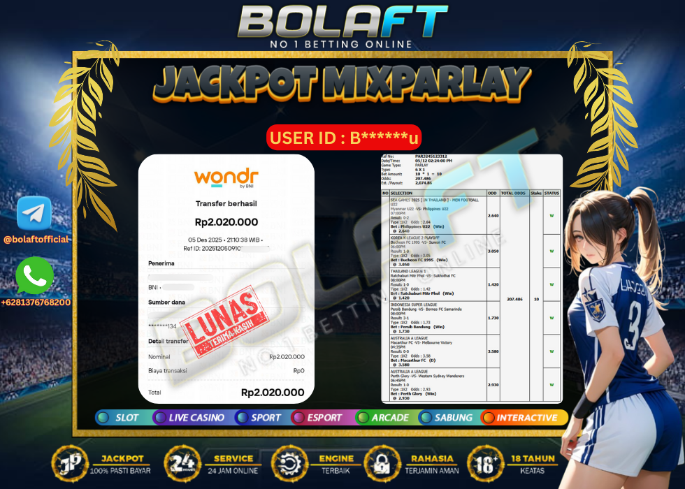 BOLAFT JACKPOT MIXPARLAY