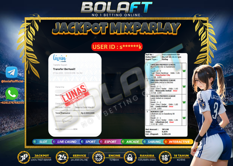BOLAFT JACKPOT MIXPARLAY