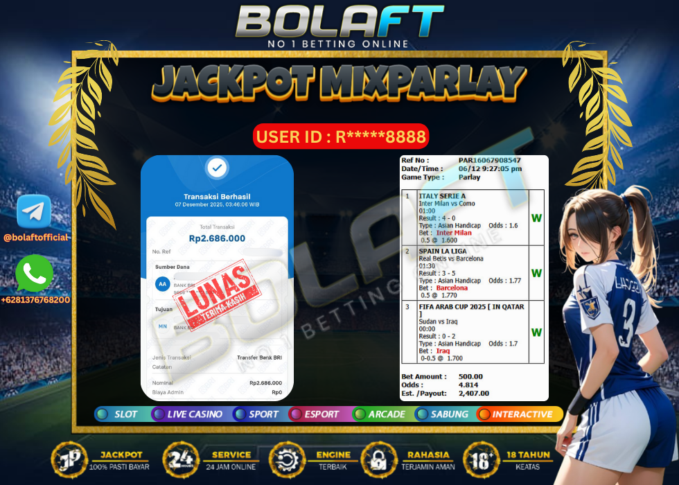 BOLAFT JACKPOT MIXPARLAY