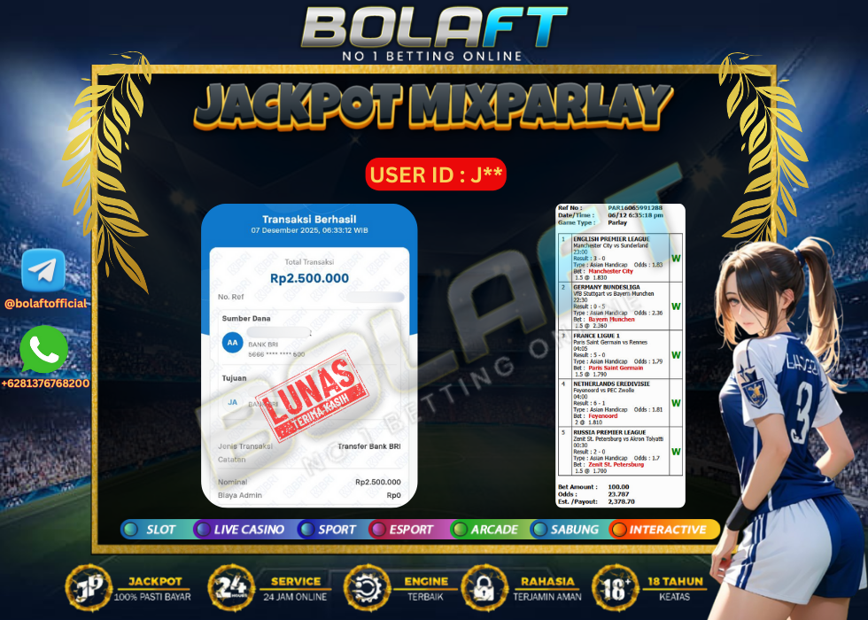 BOLAFT JACKPOT MIXPARLAY
