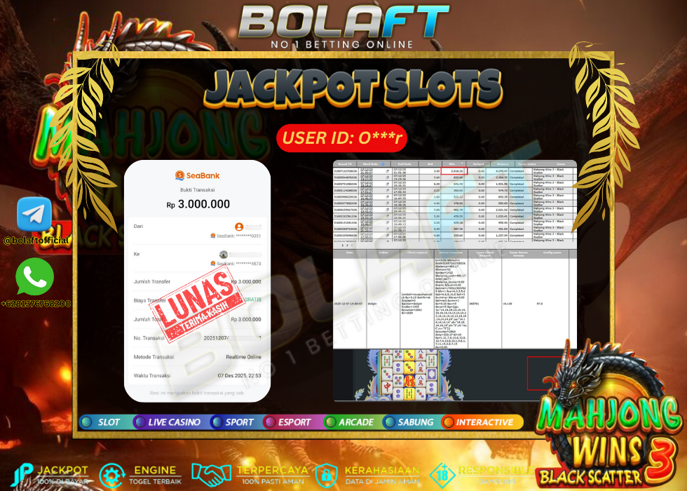 BOLAFT JACKPOT GAME SLOT