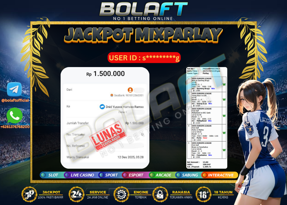 BOLAFT JACKPOT MIXPARLAY