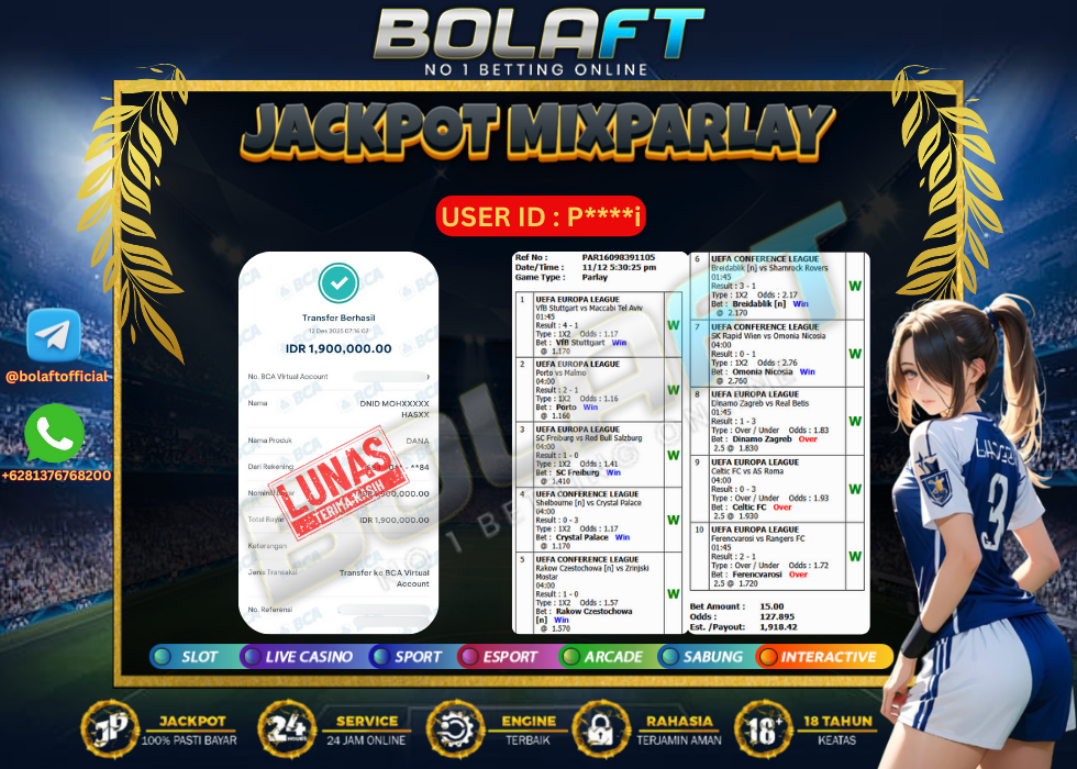 BOLAFT JACKPOT MIXPARLAY