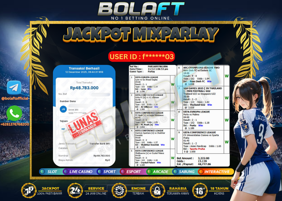 BOLAFT JACKPOT MIXPARLAY