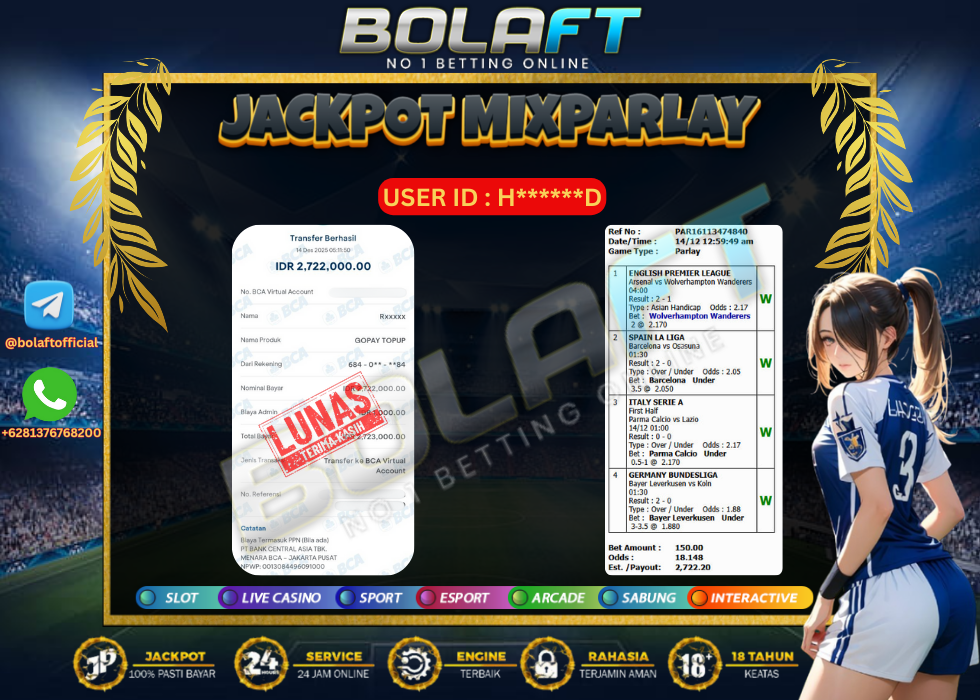 BOLAFT JACKPOT MIXPARLAY