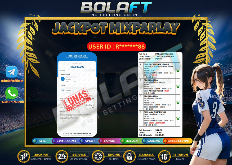 BOLAFT JACKPOT MIXPARLAY