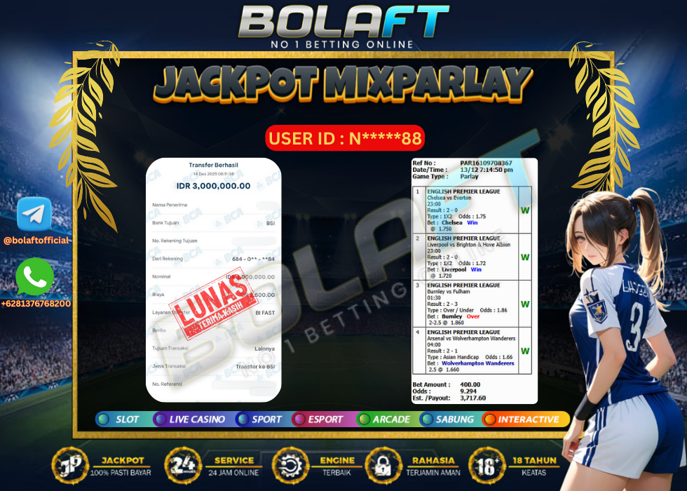 BOLAFT JACKPOT MIXPARLAY