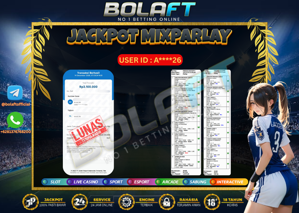 BOLAFT JACKPOT MIXPARLAY