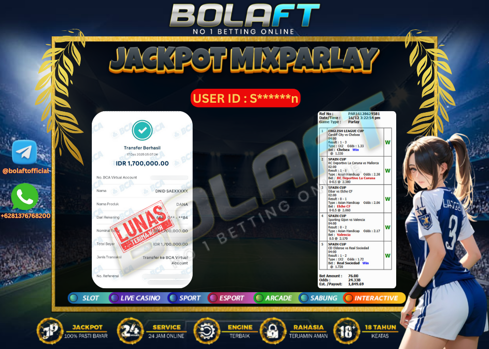 BOLAFT JACKPOT MIXPARLAY