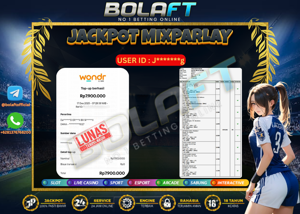 BOLAFT JACKPOT MIXPARLAY