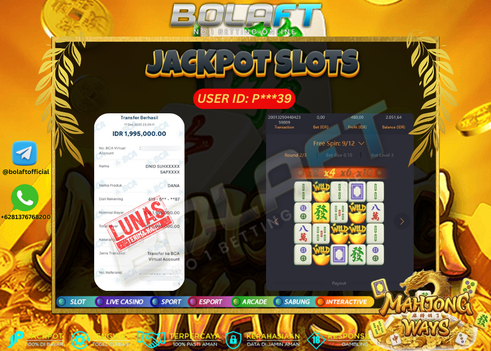 BOLAFT JACKPOT GAME SLOT