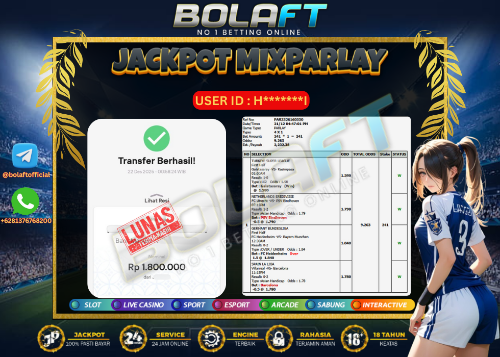 BOLAFT JACKPOT MIXPARLAY